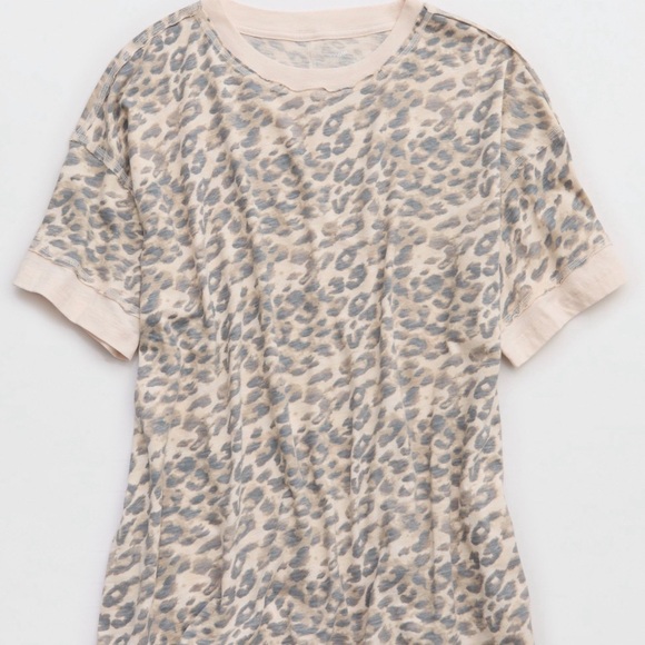 aerie Tops - Aerie Crew Oversized Boyfriend T-Shirt